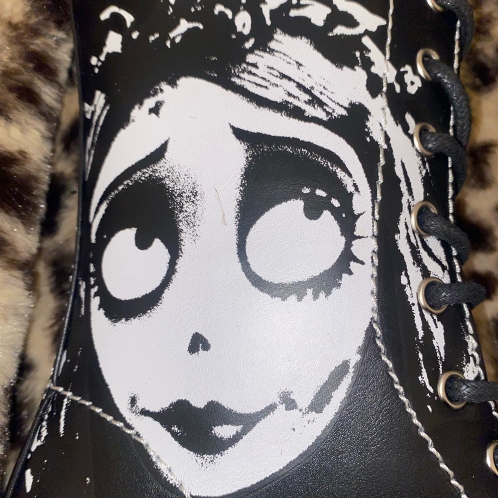 Dolls Kill X Corpse Bride Combat Boots Sz 7 - Picture 2 of 8